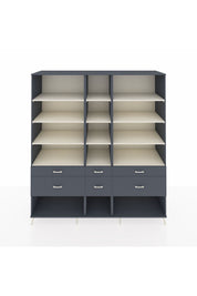 Kronos Dolap 12 Raflı 6 Çekmeceli 220x59x243 - S784M019V14C