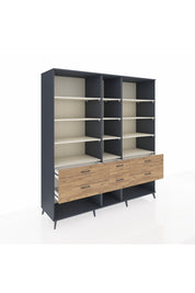 Kronos Dolap 12 Raflı 6 Çekmeceli 220x59x243 - S784M019V15C
