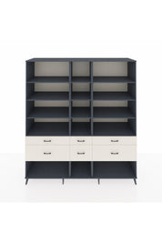 Kronos Dolap 12 Raflı 6 Çekmeceli 220x59x243 - S784M019V16C