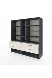 Kronos Dolap 12 Raflı 6 Çekmeceli 220x59x243 - S784M019V16C