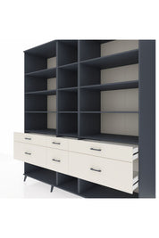 Kronos Dolap 12 Raflı 6 Çekmeceli 220x59x243 - S784M019V16C