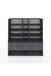 Kronos Dolap 12 Raflı 6 Çekmeceli 220x59x243 - S784M019V17C