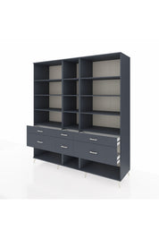 Kronos Dolap 12 Raflı 6 Çekmeceli 220x59x243 - S784M019V17C