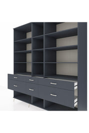 Kronos Dolap 12 Raflı 6 Çekmeceli 220x59x243 - S784M019V17C