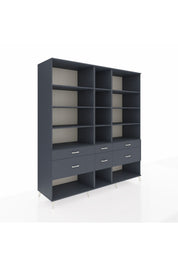 Kronos Dolap 12 Raflı 6 Çekmeceli 220x59x243 - S784M019V17C