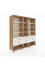 Kronos Dolap 12 Raflı 6 Çekmeceli 220x59x243 - S784M019V22C