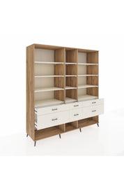 Kronos Dolap 12 Raflı 6 Çekmeceli 220x59x243 - S784M019V22C