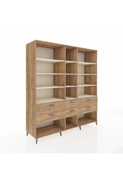 Kronos Dolap 12 Raflı 6 Çekmeceli 220x59x243 - S784M019V24C