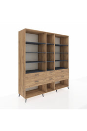Kronos Dolap 12 Raflı 6 Çekmeceli 220x59x243 - S784M019V27C