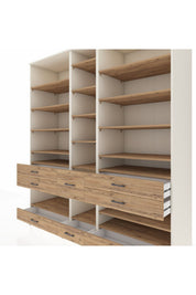 Kronos Dolap 19 Raflı 8 Çekmeceli 220x59x243 - S784M020V03C