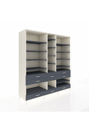 Kronos Dolap 19 Raflı 8 Çekmeceli 220x59x243 - S784M020V08C