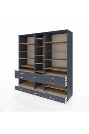 Kronos Dolap 19 Raflı 8 Çekmeceli 220x59x243 - S784M020V11C