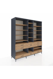 Kronos Dolap 19 Raflı 8 Çekmeceli 220x59x243 - S784M020V12C