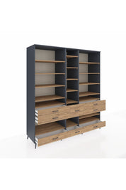 Kronos Dolap 19 Raflı 8 Çekmeceli 220x59x243 - S784M020V12C