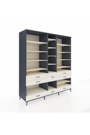Kronos Dolap 19 Raflı 8 Çekmeceli 220x59x243 - S784M020V13C