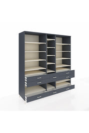Kronos Dolap 19 Raflı 8 Çekmeceli 220x59x243 - S784M020V14C