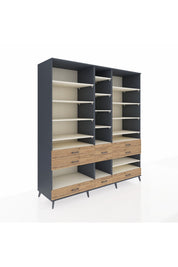 Kronos Dolap 19 Raflı 8 Çekmeceli 220x59x243 - S784M020V15C