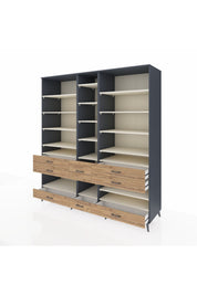 Kronos Dolap 19 Raflı 8 Çekmeceli 220x59x243 - S784M020V15C