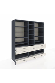 Kronos Dolap 19 Raflı 8 Çekmeceli 220x59x243 - S784M020V16C