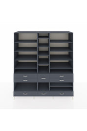 Kronos Dolap 19 Raflı 8 Çekmeceli 220x59x243 - S784M020V17C