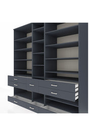 Kronos Dolap 19 Raflı 8 Çekmeceli 220x59x243 - S784M020V17C