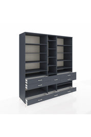 Kronos Dolap 19 Raflı 8 Çekmeceli 220x59x243 - S784M020V17C
