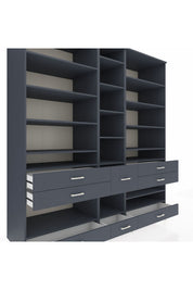 Kronos Dolap 19 Raflı 8 Çekmeceli 220x59x243 - S784M020V17C