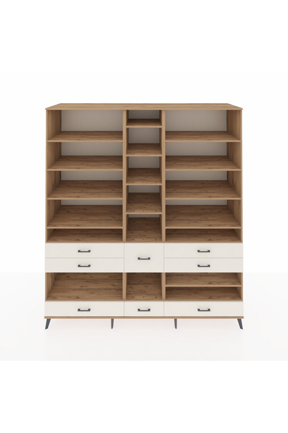 Kronos Dolap 19 Raflı 8 Çekmeceli 220x59x243 - S784M020V19C