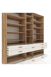Kronos Dolap 19 Raflı 8 Çekmeceli 220x59x243 - S784M020V19C