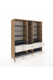 Kronos Dolap 19 Raflı 8 Çekmeceli 220x59x243 - S784M020V25C