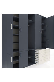 Kronos Dolap 14 Raflı 4 Çekmeceli Tek Askılı 220x59x243 - S784M022V16C