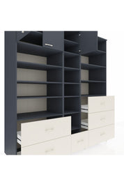 Kronos Dolap 17 Raflı 6 Çekmeceli 3 Kapaklı 220x59x243 - S784M023V16C