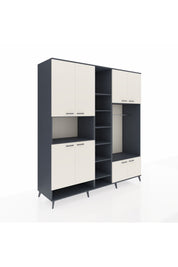 Kronos Dolap 18 Raflı 8 Kapaklı Tek Askılı 220x59x243 - S784M025V14C