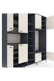 Kronos Dolap 18 Raflı 8 Kapaklı Tek Askılı 220x59x243 - S784M025V14C