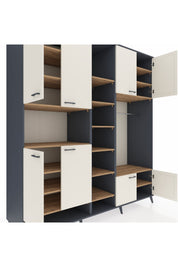 Kronos Dolap 18 Raflı 8 Kapaklı Tek Askılı 220x59x243 - S784M025V15C