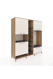 Kronos Dolap 18 Raflı 8 Kapaklı Tek Askılı 220x59x243 - S784M025V23C