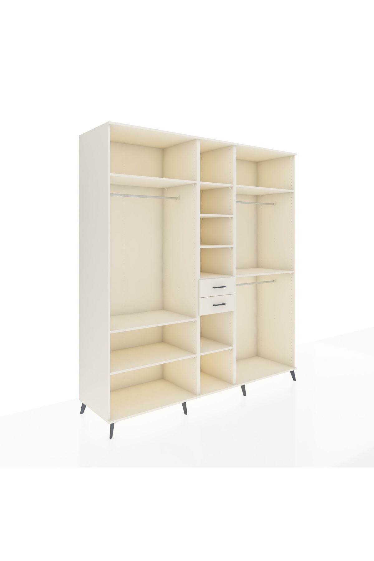 Kronos Dolap 10 Raflı 2 Çekmeceli 3 Askılı 220x59x243 - S784M026V04C