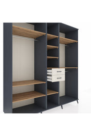 Kronos Dolap 10 Raflı 2 Çekmeceli 3 Askılı 220x59x243 - S784M026V10C