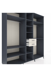 Kronos Dolap 10 Raflı 2 Çekmeceli 3 Askılı 220x59x243 - S784M026V16C