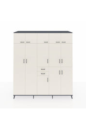 Kronos Dolap 10 Raflı 2 Çekmeceli 3 Askılı 220x59x243 - S784M027V13C