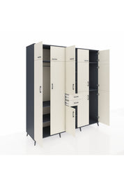 Kronos Dolap 10 Raflı 2 Çekmeceli 3 Askılı 220x59x243 - S784M027V13C