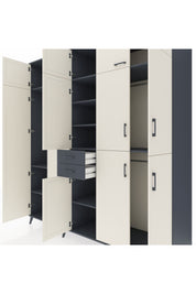 Kronos Dolap 10 Raflı 2 Çekmeceli 3 Askılı 220x59x243 - S784M027V14C