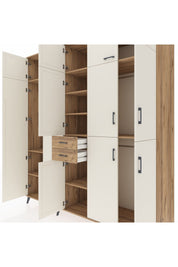 Kronos Dolap 10 Raflı 2 Çekmeceli 3 Askılı 220x59x243 - S784M027V24C