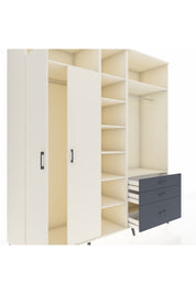 Kronos Dolap 9 Raflı 3 Çekmeceli 2 Askılı 220x59x243 - S784M028V05C