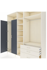 Kronos Dolap 9 Raflı 3 Çekmeceli 2 Askılı 220x59x243 - S784M028V07C