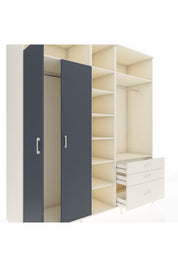 Kronos Dolap 9 Raflı 3 Çekmeceli 2 Askılı 220x59x243 - S784M028V07C