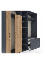 Kronos Dolap 9 Raflı 3 Çekmeceli 2 Askılı 220x59x243 - S784M028V11C