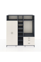 Kronos Dolap 9 Raflı 3 Çekmeceli 2 Askılı 220x59x243 - S784M028V13C