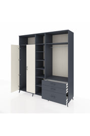 Kronos Dolap 9 Raflı 3 Çekmeceli 2 Askılı 220x59x243 - S784M028V14C