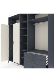 Kronos Dolap 9 Raflı 3 Çekmeceli 2 Askılı 220x59x243 - S784M028V14C